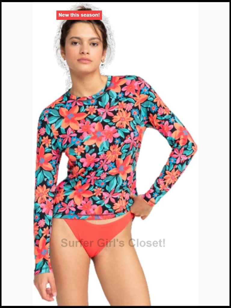 Upf 50+ Long Sleeve Rashguard Swim Shirt Quick-Dry Nylon Blend